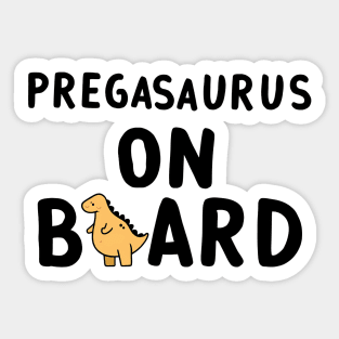 Pregasaurus on Board Sticker